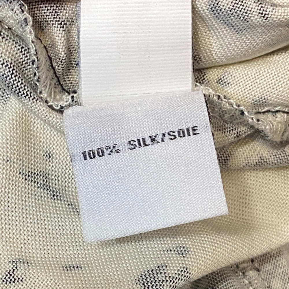 Diane Von Furstenberg 100% Silk Ilsie Black and Cream Midi Dress - Picture 5 of 8